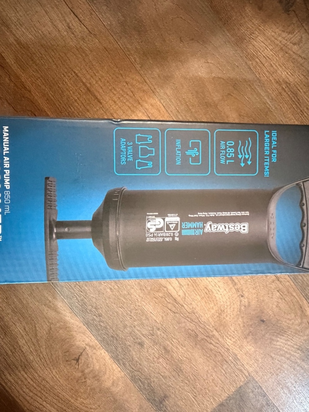 Bestway Air Hammer Manual Air Pump 850 ml - Black